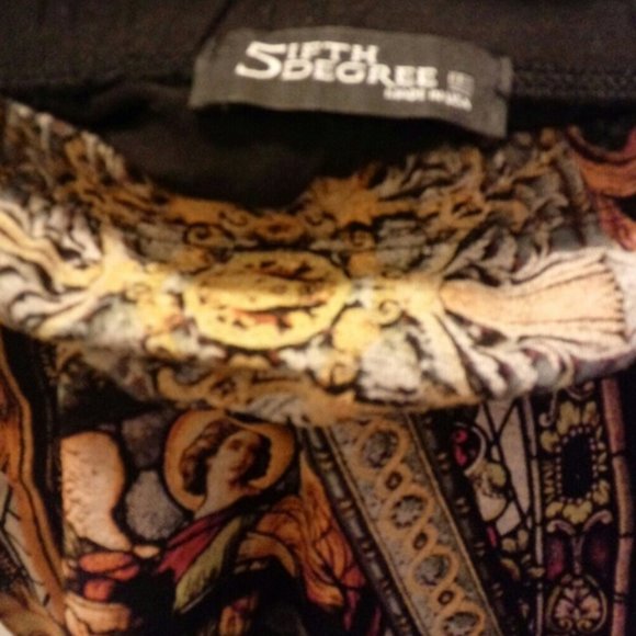 NWOT Fifth Degree USA In Vein Panther Cotton Printed Midi Pencil Skirt - Picture 5 of 5